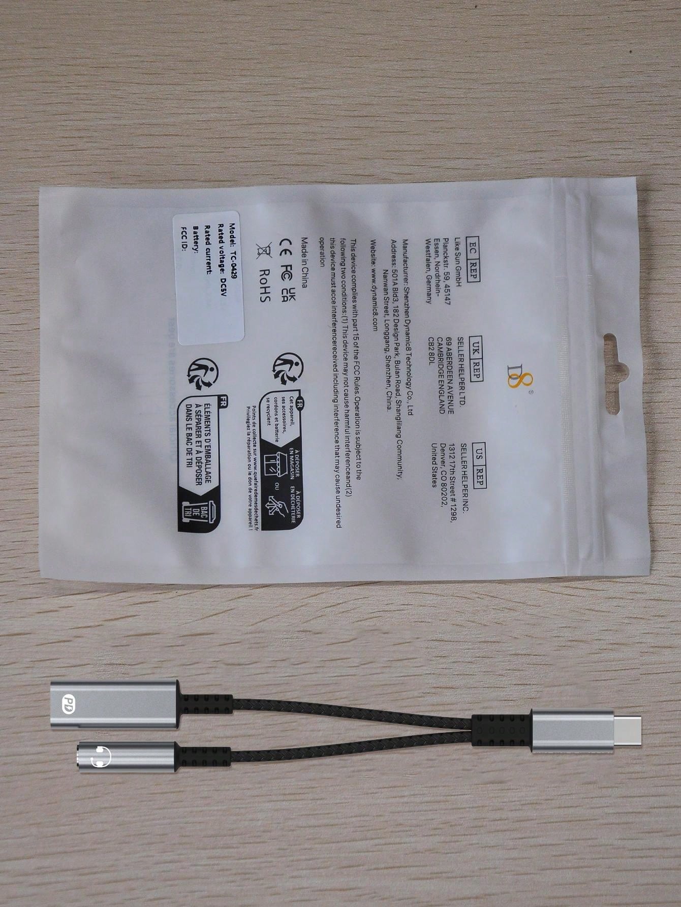 🔌 D8 USB-C to 3.5mm 2-in-1 어댑터 오디오 + 60W 고속 충전 | iPhone 16/15 Pro, Galaxy S23/S22+, iPad Pro 호환
