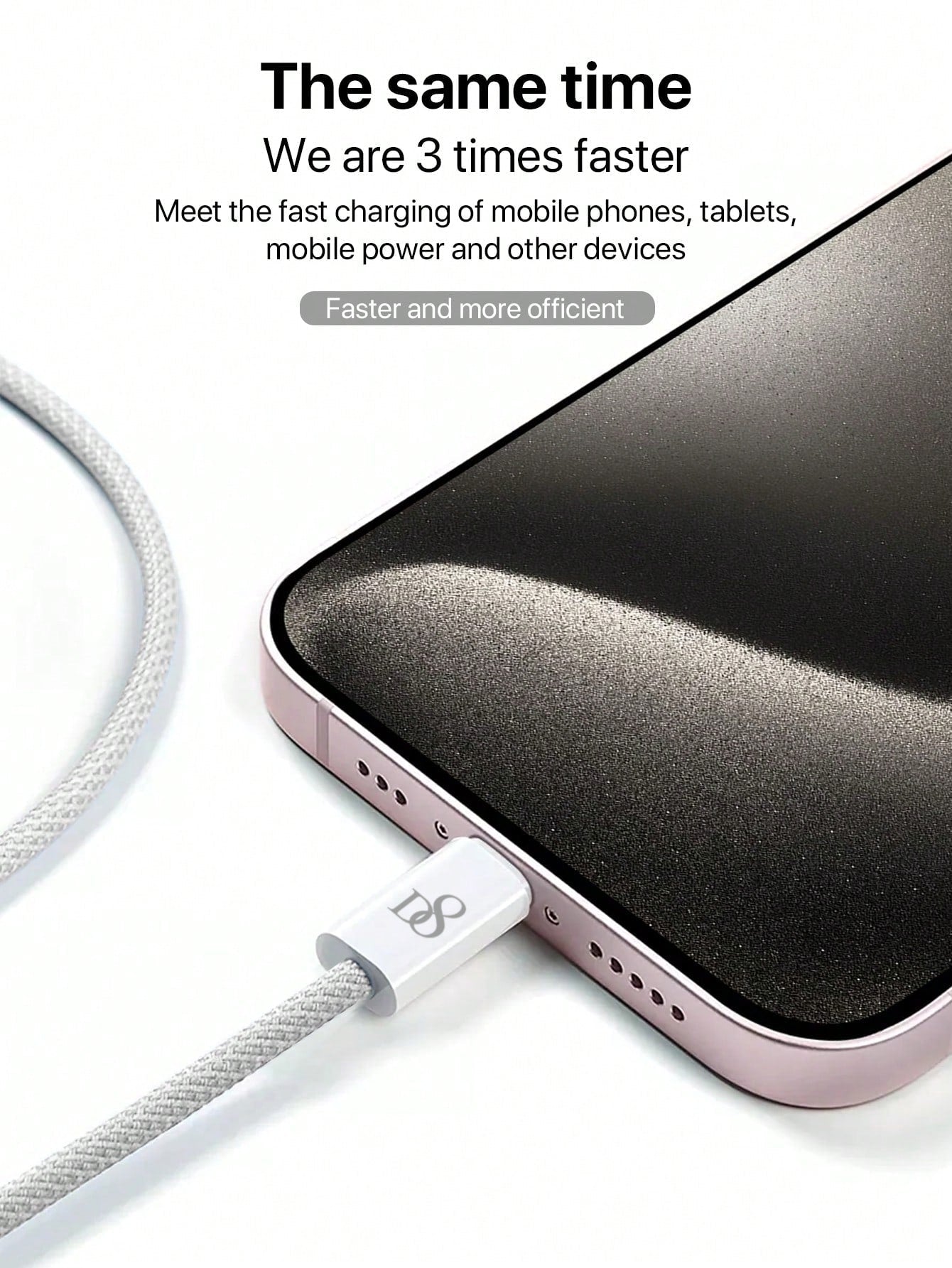 D8 20W USB-C PD 고속 충전기 세트 (케이블 포함) 아이폰 15 / 아이패드 고속 충전 완벽 지원!