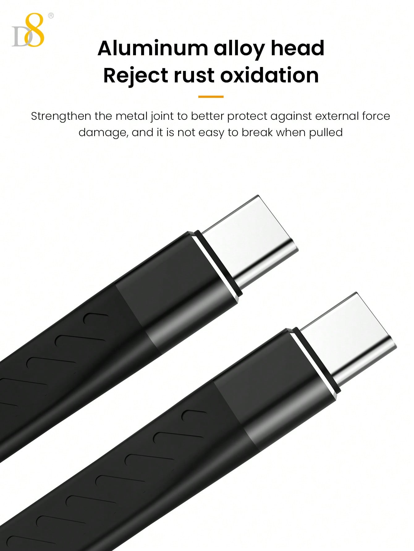 D8 USB-C 3.1 Gen 2 케이블 10Gbps 고속 데이터 | 4K 영상 출력 | 60W PD 고속 충전 MacBook, iPhone 16, iPad Pro 완벽 호환