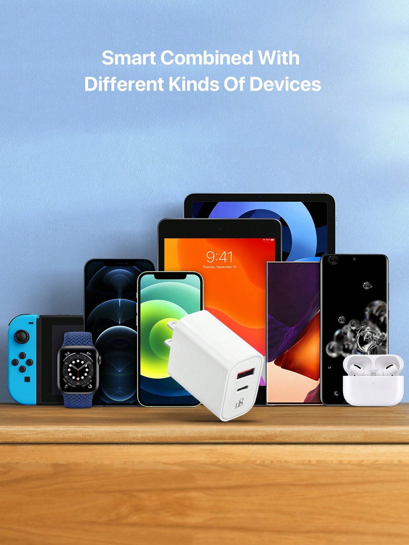 D8 20W 듀얼 포트 USB-C 고속 충전기 iPhone, iPad, Galaxy까지 동시에! 빠르고 안전한 PD 3.0 충전 솔루션