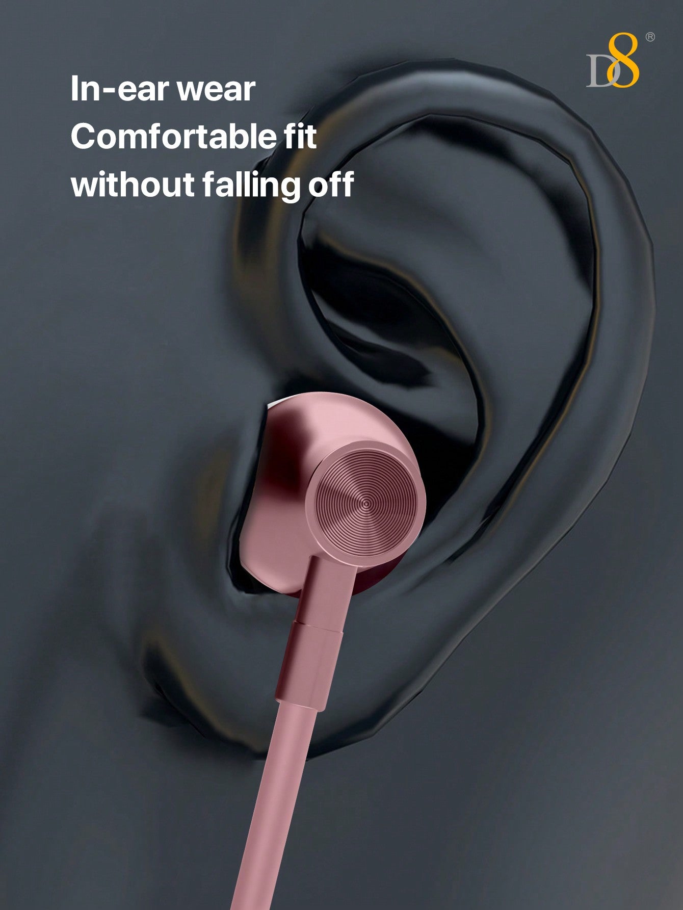 D8 USB-C 인이어 이어폰 아이폰 16 / 갤럭시 / 아이패드 호환 | 고음질 사운드 & 볼륨 조절 & 마이크 내장