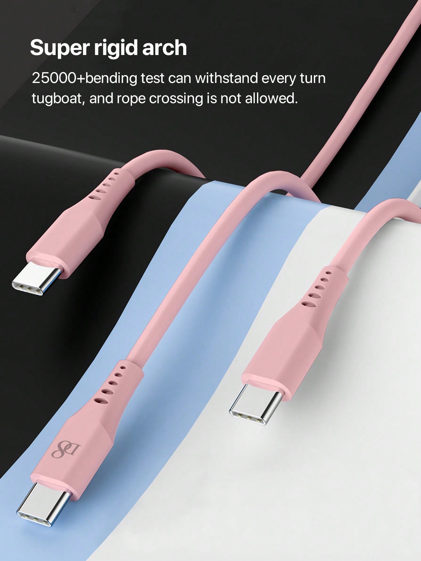 D8 USB-C 키체인 케이블 iPhone 16 / MacBook / iPad Pro 호환 | 60W 고속충전 | 휴대용 데이터 전송 케이블