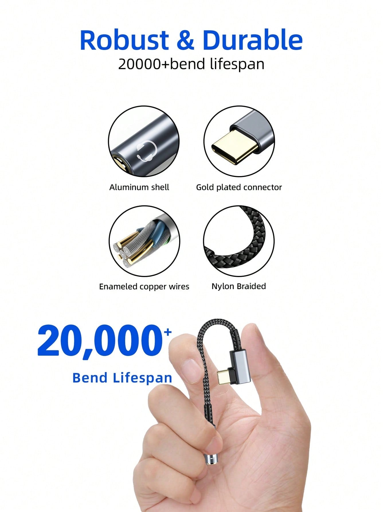 D8 USB C to 3.5mm 이어폰 젠더 어댑터 아이폰 16 Pro Max/15 Pro/15, 갤럭시 S24/S23/S22 울트라, 아이패드 Pro, 픽셀 9/8 호환