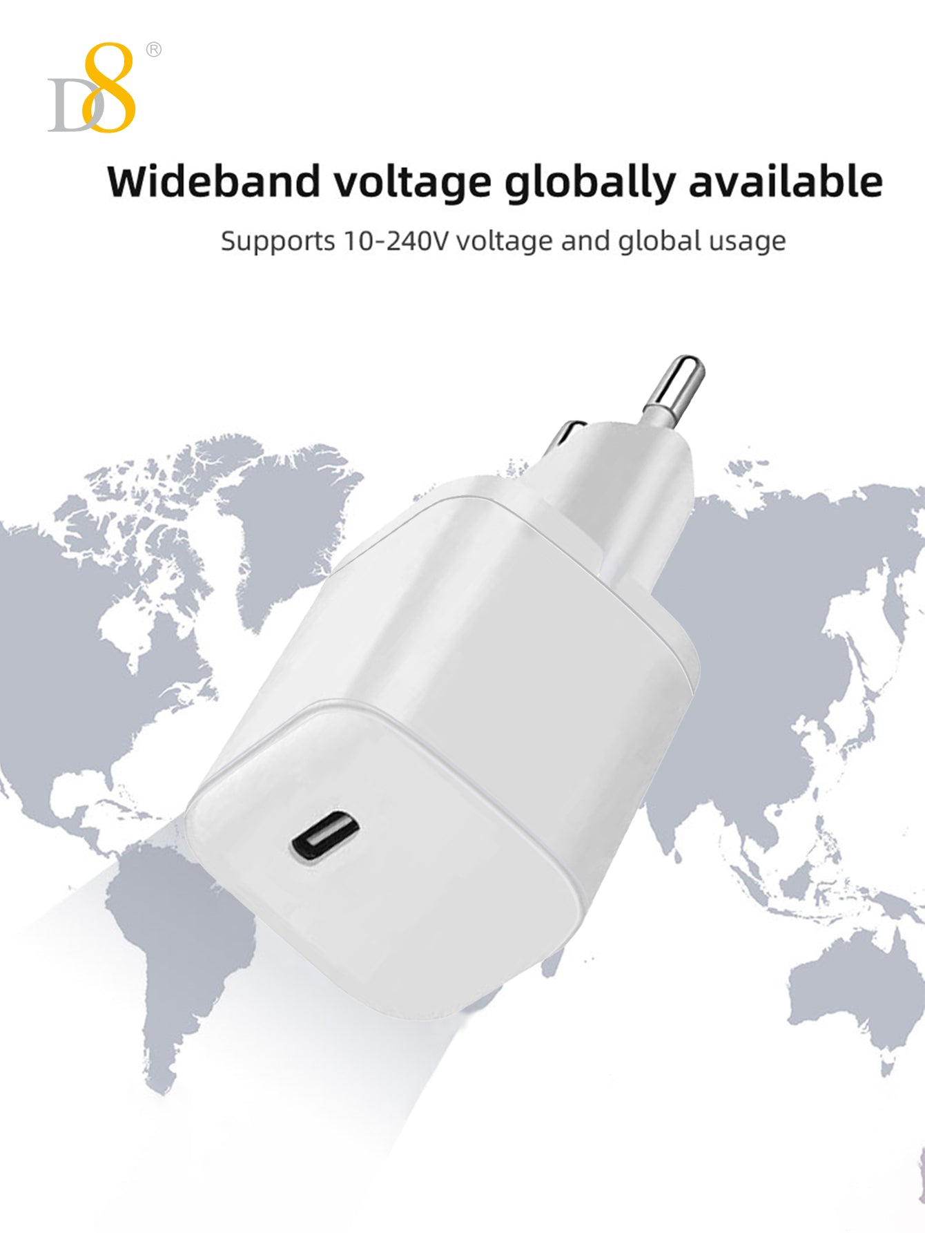 D8 33W USB-C 초고속 충전기 iPhone, MacBook, Galaxy, iPad까지 빠르고 안전하게 충전!