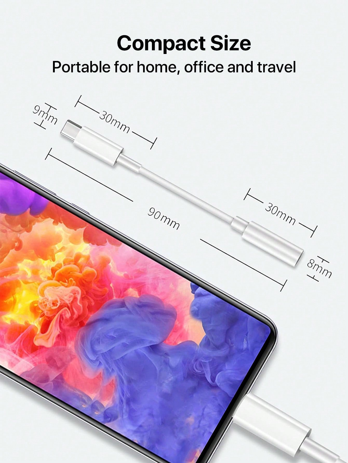 D8 USB-C to 3.5mm HiFi 오디오 어댑터