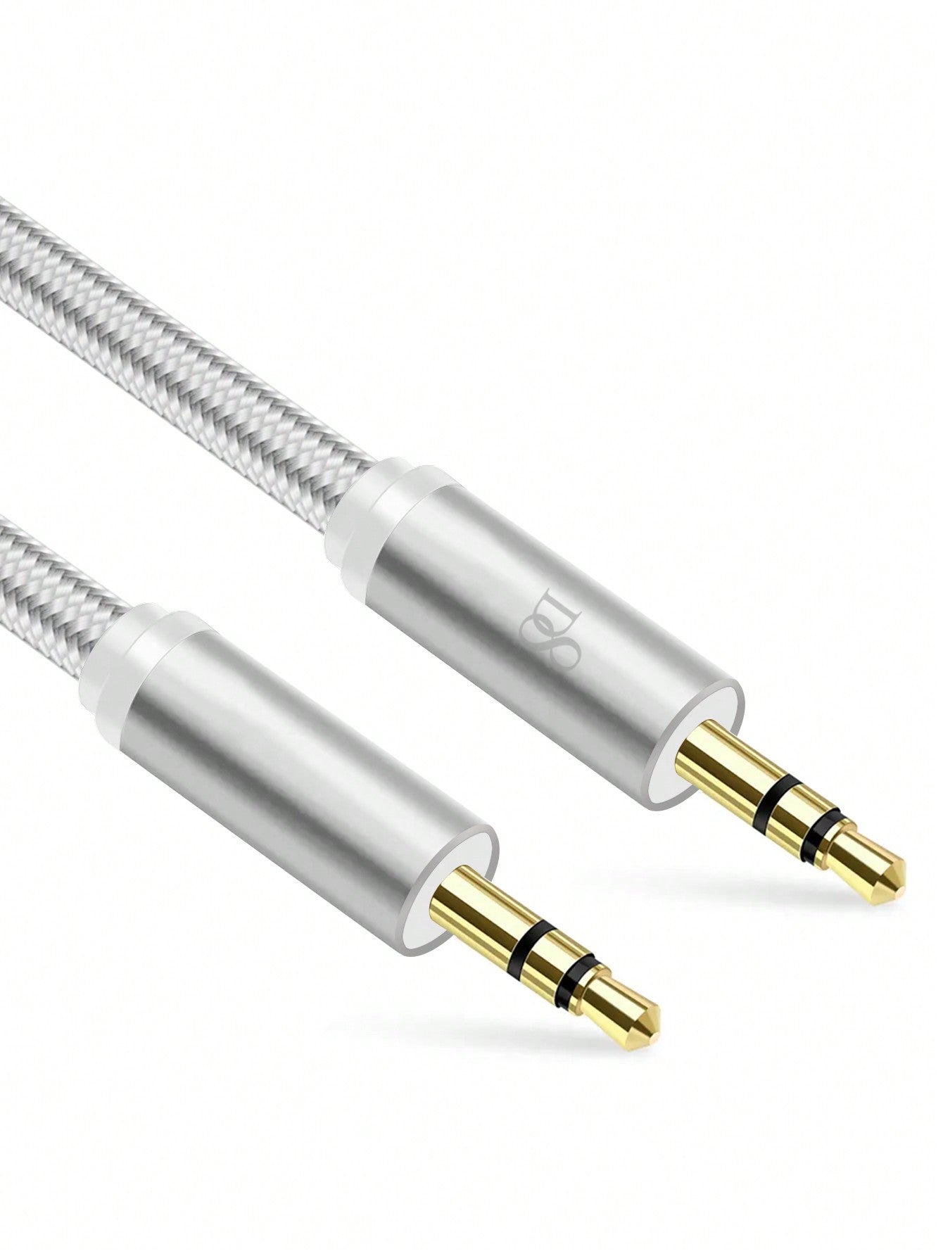 D8 3.5mm AUX 오디오 케이블 (1m) 차량·스피커·헤드폰 연결용 / 남성-남성 스테레오 잭 / 고음질 전송 / 꼬임 방지 설계