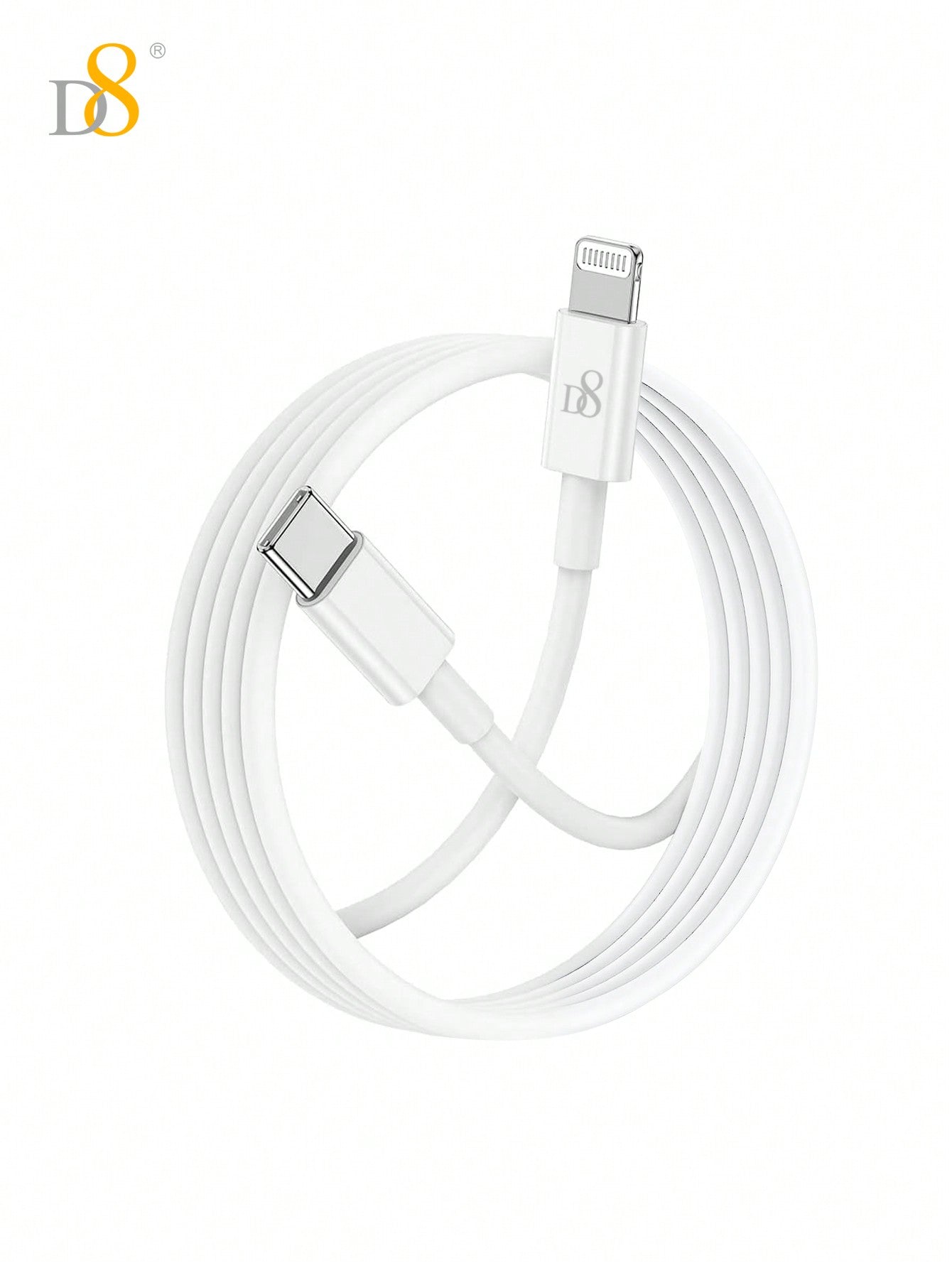 D8 USB-C to 라이트닝 케이블 MFi 인증 | PD 고속충전 | 1M 길이 | 아이폰·아이패드 전용