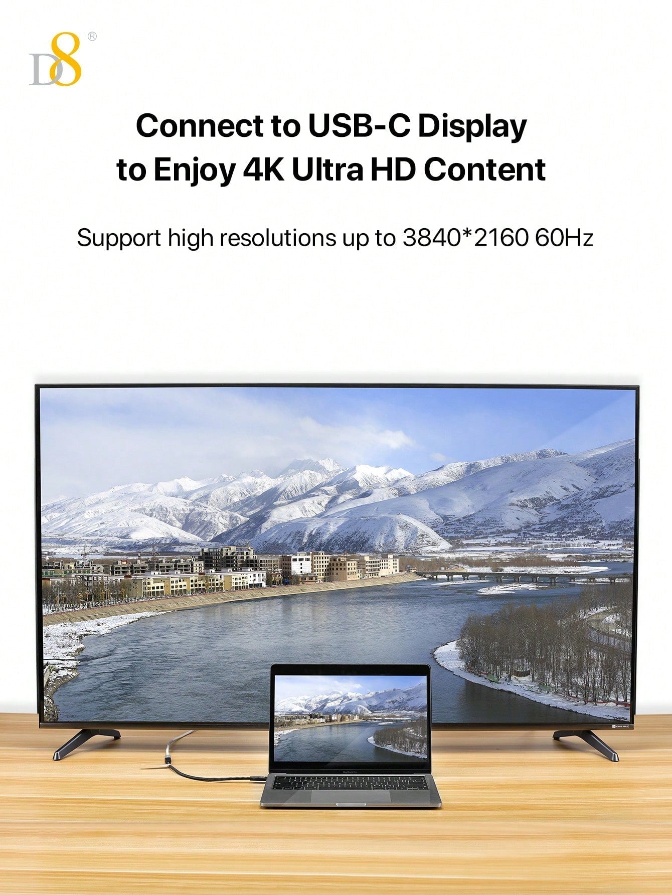 D8 USB 3.1 Type-C 연장 케이블 (수-암) 10Gbps 초고속 전송 | 4K UHD 지원 | iPhone 16 & iPad Pro 호환 | 내구성 강화 | 범용 확장 케이블